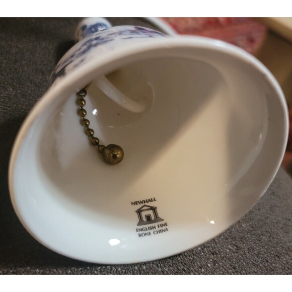 Newhall Staffordshire Fine Bone China Bell w Clapper Nice Ring Tone England - Picture 13 of 15
